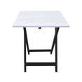 thumbnail image 4 of Mesa Plegable Rectangular Blanco/Chocolate Hogare Mesa Plegable Rectangular, 4 of 4