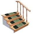 thumbnail image 3 of Gloria Non Slip Rubber Back Washable Indoor Stair Rug Mat Stair Treads Carpet Set of 7, 3 of 6