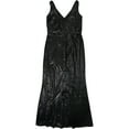 thumbnail image 2 of Ralph Lauren Womens Zafiya Gown Dress, Black, 4, 2 of 2