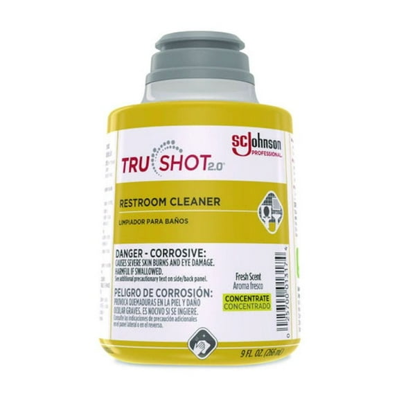 SC Johnson Professional TruShot 2.0 Restroom Cleaner, Fresh Scent, 9 oz Cartridge, 4/Carton