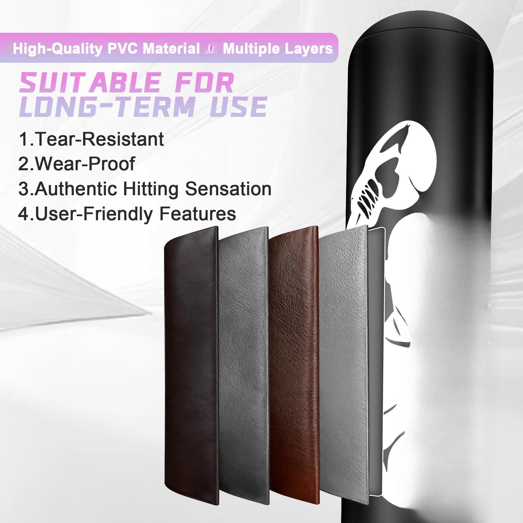 Freestanding Punching Bag With Gloves  70'' Superior Boxing Stand For Adults & Teens No Drill Kickboxing Bags Men Women Beginners Mma Muay Thai Karate Home Fitness