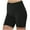Black, variant on fatyb Women's Yoga Shorts Ribbed High Waist Workout Shorts Casual Knit Solid Color Gym Running Shorts