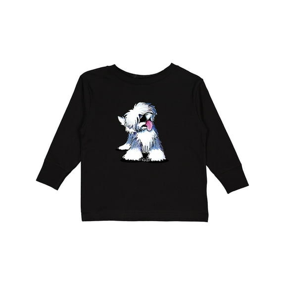 Inktastic Old English Sheepdog Boys or Girls Long Sleeve Toddler T-Shirt