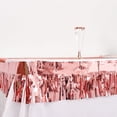 thumbnail image 5 of BalsaCircle 16 feet Blush Metallic Foil Tassels Hanging Garland Fringe Banner Party Decorations, 5 of 7