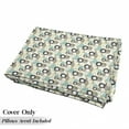 thumbnail image 5 of Flower Floor Pillow Lounger Cover, Floral White Background with Blue and Brown Dandelions Leaves Swirls Art Print, Nap Mat Printed Fabric Case for 5 Pillows, 88" x 27", Multicolor, by Ambesonne, 5 of 5