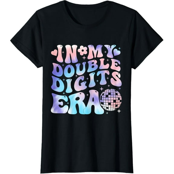 In my Double Digits Era 10th Birthday Girl Party 10 Year Old T-Shirt