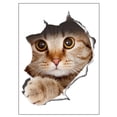 thumbnail image 2 of Billuyoard 1 unidad de pegatinas decorativas de pared 3D de gato bonito de dibujos animados pegatinas de cubierta de de baño 21*29cm Juegos de accesorios de baño, 2 of 6