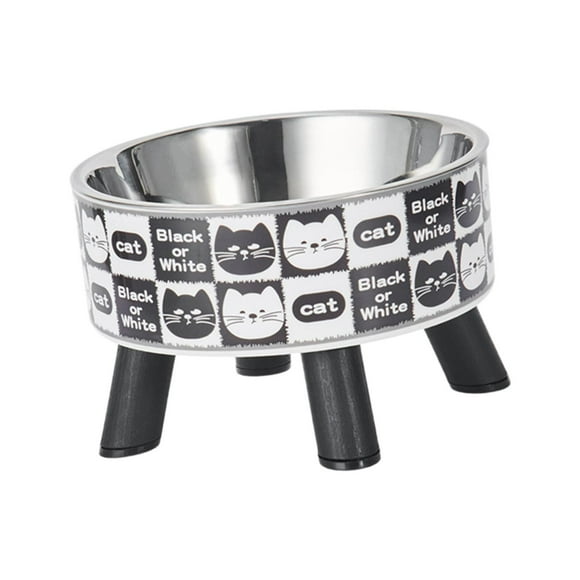 Cuenco para Gatos Fernando Negro Dispensador de Agua y Plato de Comida