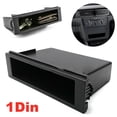 thumbnail image 2 of 2X Universal Car Double 1 Din Dash Cup Holder Storage Box Plastic for Stereo Radio, 2 of 8