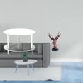 thumbnail image 2 of Mesa Auxiliar Acrílica Para Sala De Estar Con Adorno De Cabeza De Ciervo. Mesa Auxiliar Compacta, Mesita De Noche, Mueble De Mesilla, Estatua Decorativa De Resina, Decoración Para El Hogar., 2 of 8
