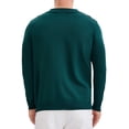 thumbnail image 3 of Camisas de polo de punto de manga larga para hombre con botones y estampado M Verde, 3 of 6
