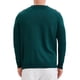 thumbnail image 3 of Camisas de polo de punto de manga larga para hombre con botones y estampado M Verde, 3 of 6