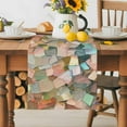 thumbnail image 5 of Table Runner Oil Painting Table Decoration for Kitchen Dinning Texture Sense Art Table Decoration for Indoor Outdoor Party Wedding Decor 13x72 Inch, 5 of 7