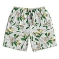 thumbnail image 5 of Goofa Lilies Flowers Printed Mens Swim Trunks Summer Quick Dry Short Beach Swimwear Bathing Suits-Small, 5 of 9