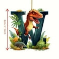 thumbnail image 3 of Rojia Christmas Dinosaur Ornaments 26 Letter Cartoon Pendant, Acrylic Dino Figures Hanging Gift for Christmas Tree, Funny Dinosaur Decor for Kids, Christmas Dinosaur Cartoon Pendant Decor, 3 of 3