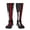 2 Black-2, variant on Women's Knee High Socks Thin Red Firefighter Line Flag Outdoor Casual Tube Socks