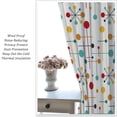 thumbnail image 6 of Mid Century Curtains, Modern Atomic Starburst Abstract Geometric Pattern Window Treatments for Bedroom Living Room,1950s 1960s Vintage Decorative Drapes 2 Panel Sets,63x63 Inch, 6 of 7