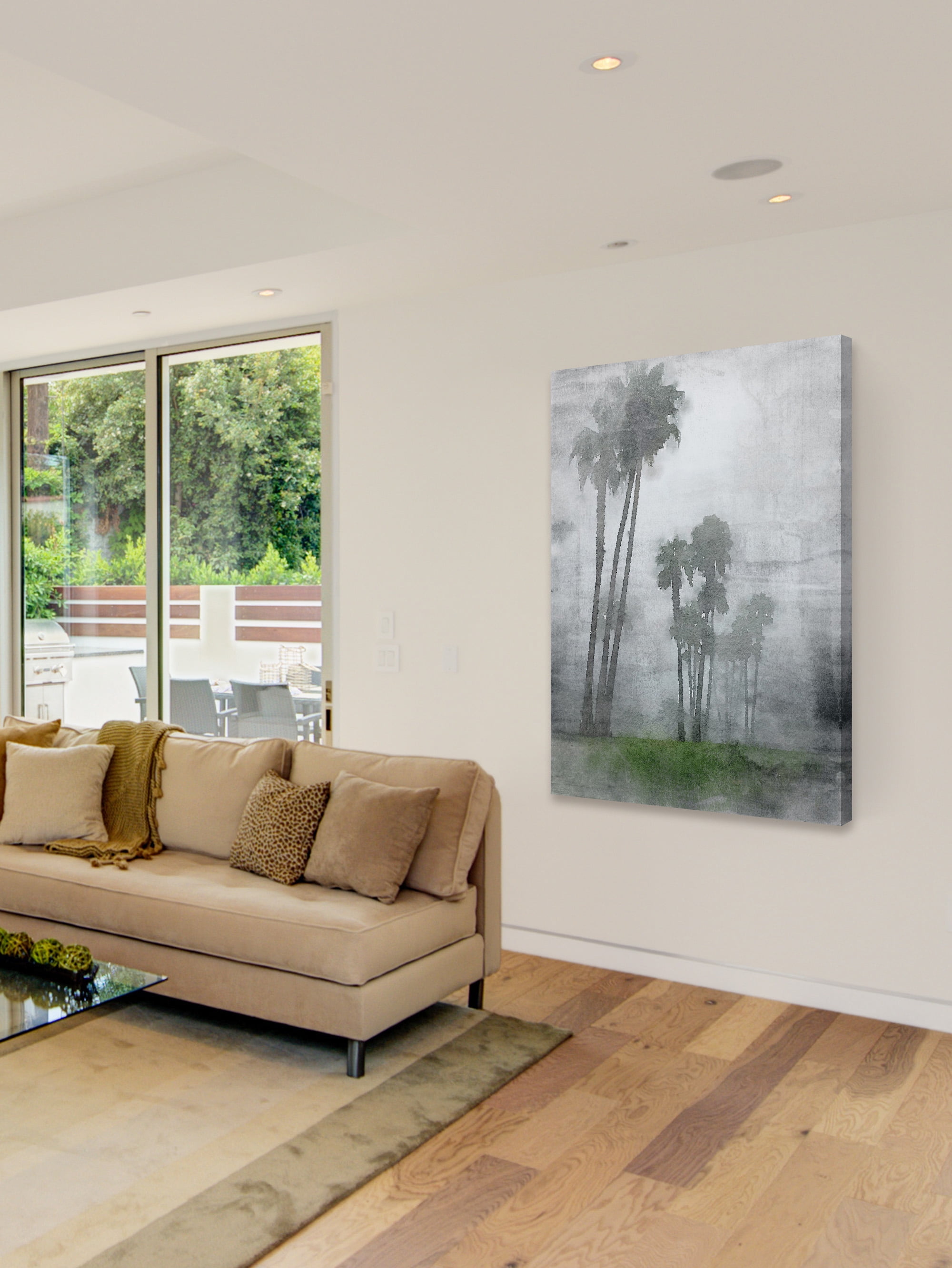 "A Foggy Morning" Painting Print on Wrapped Canvas