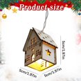 thumbnail image 3 of Christmas Decorations Hangs Wooden House Christmas Ornament Light String Decorations For Holiday Decor For Parties Home Decoration Giving Realistic Design Christmas string lights, 3 of 8