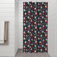 thumbnail image 2 of Dark Blue Christmas Santa and Gnome Pattern Shower Curtain 36"x72" ,Bathroom Decorative Shower Curtains Set with 12 Hooks,Modern Waterproof Washable Shower Curtain, 2 of 6