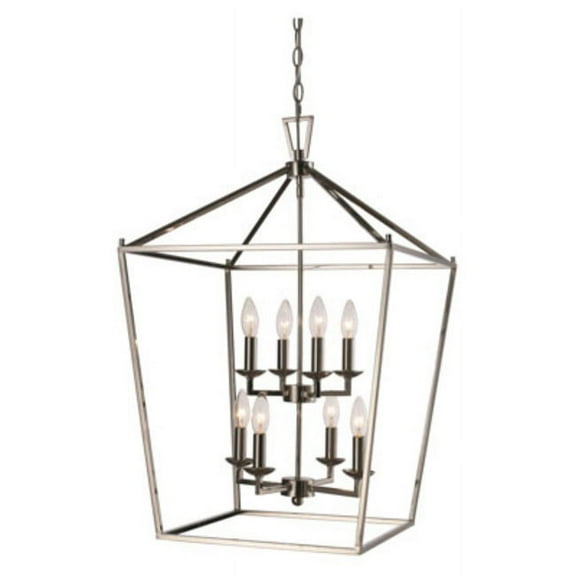 Trans Globe Lighting 10268 PC Lacey 8 Light 19" Wide Chandelier - Chrome