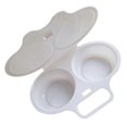 thumbnail image 5 of Poach 2 Eggs Kitchen Microwave Egg Poacher Accessory BPA Free, 5 of 5