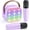 purple, variant on Mini Karaoke Machine with 2 Wireless Microphones Portable Mini Karaoke Machine for Kids for Christmas Party Gift