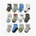 thumbnail image 2 of HCNTES Toddlers Boys Girls Socks Set Kids Socks Set Children 1T 2T 3T 4T 5T 6T 7T Summer Crew Socks Set Daily School Activities Socks(Z01-A,5-7 Years), 2 of 4