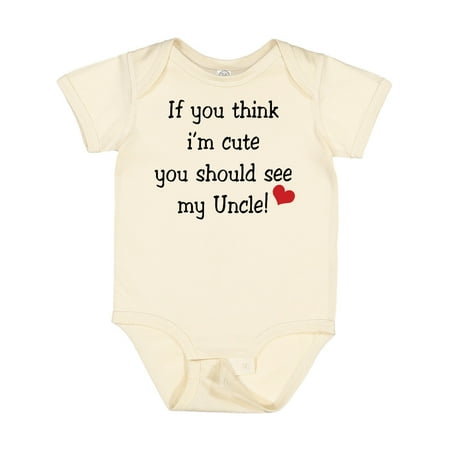 

Inktastic Cute Uncle Gift Baby Boy or Baby Girl Bodysuit