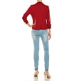 thumbnail image 5 of Moa Collection Women's Fitted Solid Blazer with Button Closure and Ruched Sleeves, 5 of 6