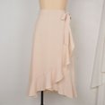 thumbnail image 4 of Falda Casual Falda Midi Irregular Falda Maxi Asimétrica para Mujer (Beige XL) FLhrweasw Para estrenar, 4 of 9