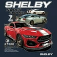thumbnail image 3 of Ford Shelby Super Snake GT500 Women's V-Neck T-shirt American Mustang Cobra Racing, 3 of 7