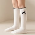 thumbnail image 6 of Girls Knee High Socks with Bows Soft Cotton, School Uniform Long Socks*1pc, 6 of 7