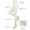 thumbnail image 3 of MeMoi Toronto Cable Sweater Cotton Blend Tights - Womens - Female (Small/Medium, Winter White), 3 of 12