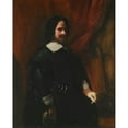 thumbnail image 2 of Juan Bautista Martinez Del Mazo 12x14 Gold Ornate Wood Frame and Double Matted Museum Art Print Titled - Portrait of Diego De Silva and Velazquez, 2 of 4