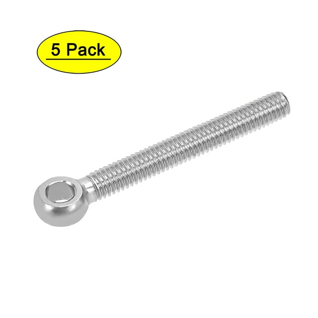 Unique Bargains M6 x 50mm 304 Stainless Steel Machinery Shoulder Lift Eye Dag Rigging 5pcs