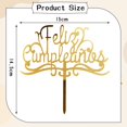 thumbnail image 4 of Cake Topper LDATYLBATY Acrílico Dorado Feliz Cumpleaños 15 cm, 4 of 7