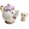 thumbnail image 1 of Tetera de Disney con bonitos dibujos de La Bella y La Bestia, tazas de café, taza de Sra. Potts y Chip, teteras, un juego de té, envío directo, Gif de escritorio, 1 of 4
