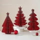 thumbnail image 2 of Christmas decorations origami Christmas tree desktop ornaments red mini Christmas tree holiday dress up photo props dazzling Venus tree, 2 of 3