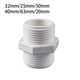 thumbnail image 5 of Scienceny Conector de manguera de agua de PVC, repuesto antioxidante reutilizable para el hogar, baño, invernadero, accesorios adaptadores de Jardín y Patio 25 mm, 5 of 6