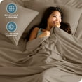 thumbnail image 5 of Bare Home Premium 1800 Collection 3-Piece Bed Sheet Set, Twin-XL, Pebble, 5 of 11