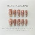 thumbnail image 2 of 10Pcs Handmade Press on Nails Long Ballet Blue Fake Nails with 3D Ocean Moon Rhinestone Design False Nails Full Cover Nail Tips, 2 of 5