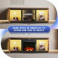 thumbnail image 6 of XiHuaZhaoChen LED TV Stand for 65 Inch TV, Modern Entertainment Center with Adjustable Glass Shelves & Customizable LED Lights, Sturdy Media Console for Living Room, Bedroom,Gaming (Brown), 6 of 10