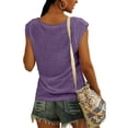 thumbnail image 2 of Dellytop Womens Cap Sleeve Casual Loose Fit Basic Shirts Tank Tops, 2 of 3