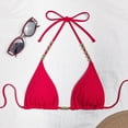 thumbnail image 4 of UAYOTSE Summer Underwire Bikini Top for Women, Supportive Push Up Swim Bra, Classic Triangle Bathing Suit Top for Pool Party and Beach Days,Sizes S, 4 of 9