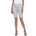thumbnail image 5 of HDE Pull On Bermuda Shorts For Women Mid Rise 10" Inseam Shorts with Pockets Cool Gray L, 5 of 6