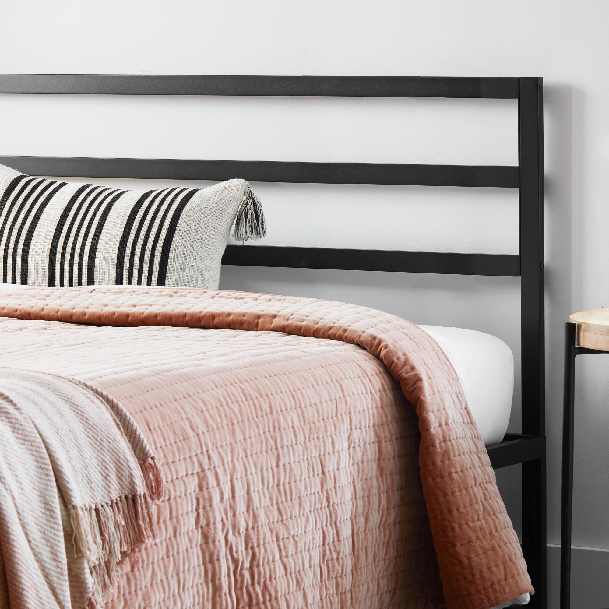 Rest Haven Boston Double Panel Metal Headboard, Twin