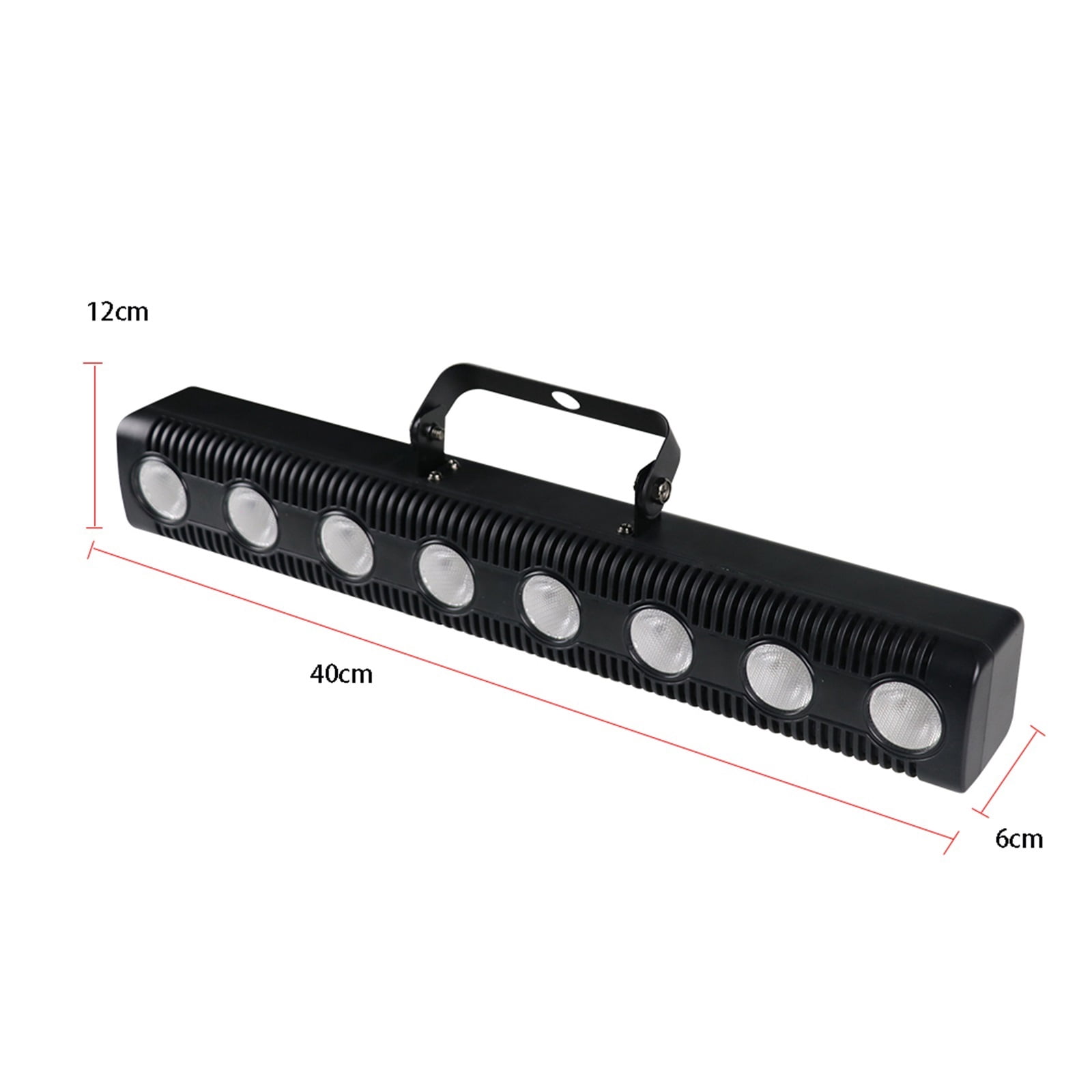 Remote 8x12w RGBW 4in1 Long Strips LED Wall Washer Stage Dyeing Lights DJ Bar Strobe Light