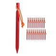 thumbnail image 2 of Estacas para carpas resistentes en forma de V con cuerdas para acampar al aire libre de forma segura, color rojo, 2 of 8