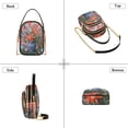 thumbnail image 3 of FORMRS Crossbody Bag for Women Quilted Travel Shoulder Cell Phone Purse with Chain Strap Handbag, Orange Vibrant Flowers, 3 of 7